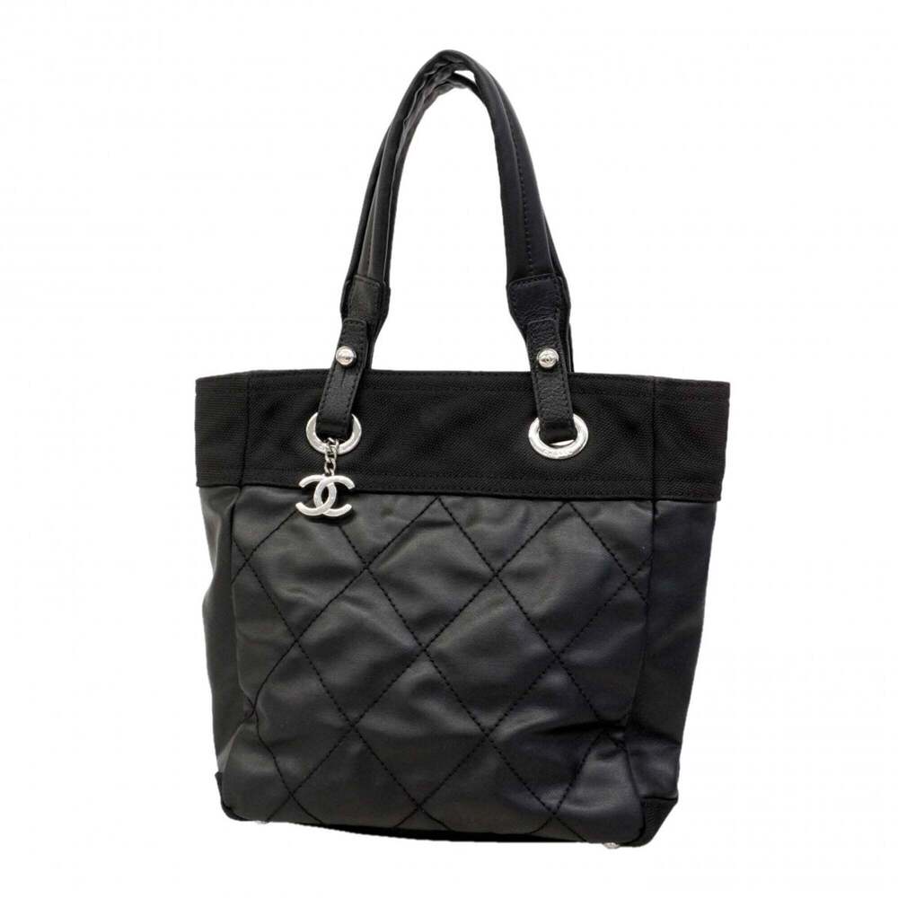 CHANEL Black Canvas Tote Bag - Picture 1 of 10